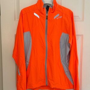 Saucony Bright Orange Reflective Running Jacket